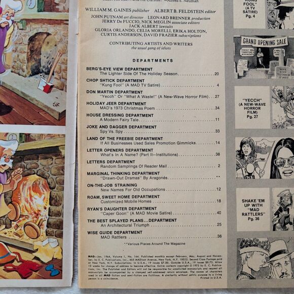 Vintage MAD Comic Magazine Lot of 3 No. 134/164/357 70s 90s - Picture 6 of 11